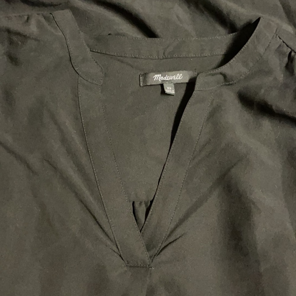 NWOT Madewell Black Blousec - Picture 9 of 11